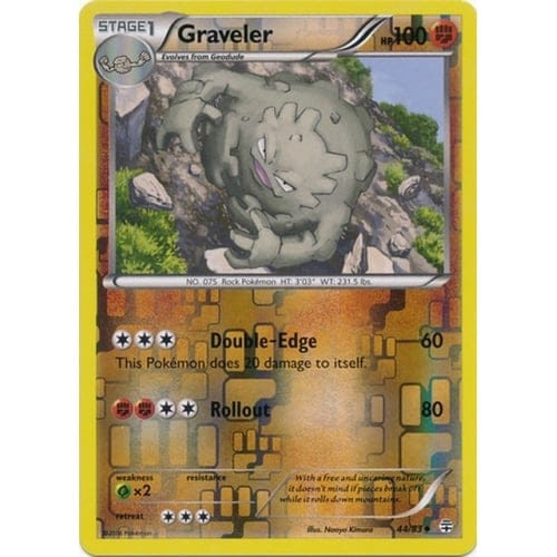 Generations 44/83 Graveler (Reverse Holo)