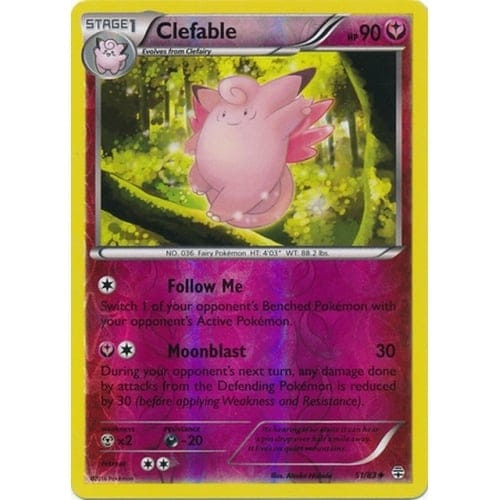 Generations 51/83 Clefable (Reverse Holo)