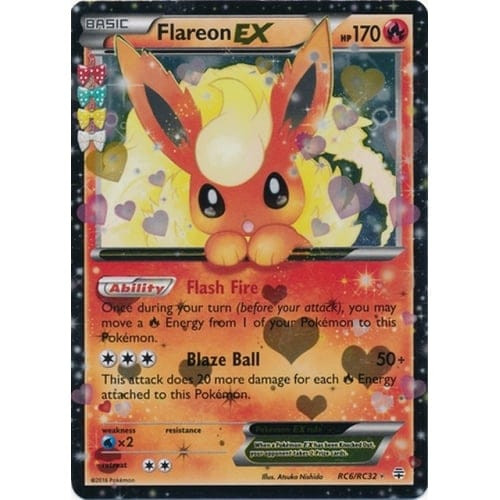 Generations Radiant Collection RC6 Flareon EX (Half Art)
