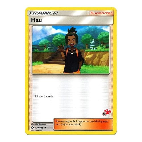 Sun and Moon (Base Set) 120/149 Hau (Charizard Symbol 52)
