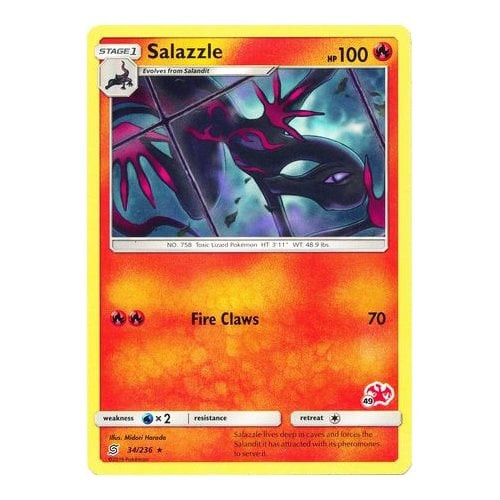 SM Unified Minds 34/236 Salazzle (Charizard Symbol 49)
