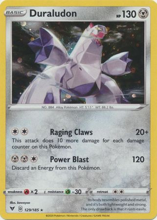 Vivid Voltage 129/185 Duraludon (Cosmo Holo)