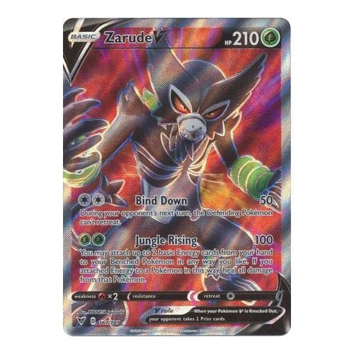 Vivid Voltage 167/185 Zarude V (Full Art)