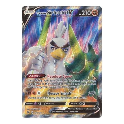 Vivid Voltage 174/185 Galarian Sirfetch'd (Full Art)