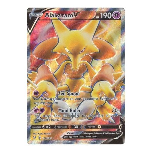Vivid Voltage 172/185 Alakazam V (Full Art)