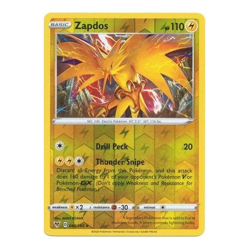 Vivid Voltage 048/185 Zapdos (Reverse Holo)