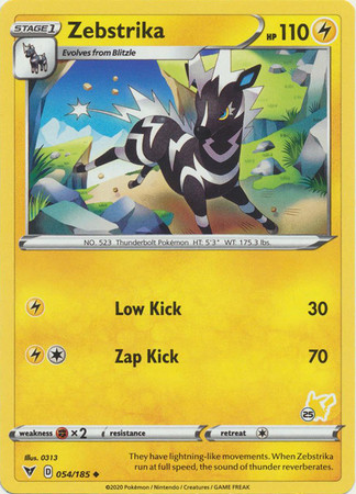 Vivid Voltage 054/185 Zebstrika (Pikachu Symbol 25)