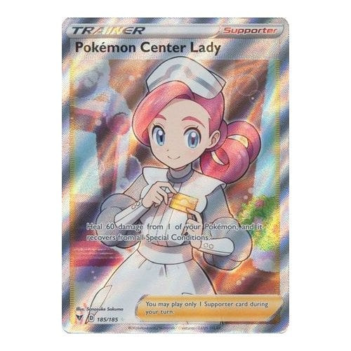 Vivid Voltage 185/185 Pokemon Center Lady (Full Art)