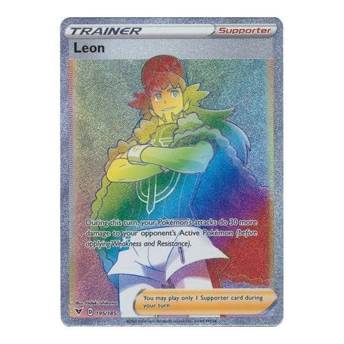 Vivid Voltage 195/185 Leon (Rainbow Rare)