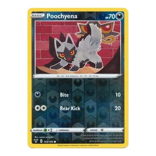 Vivid Voltage 103/185 Poochyena (Reverse Holo)