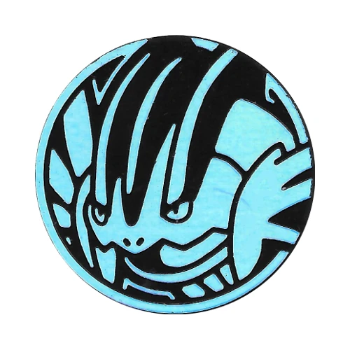 Black & Cyan Clear Mega Swampert Coin