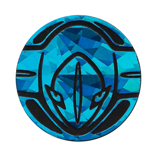 Black & Blue Shatter Deoxys Coin