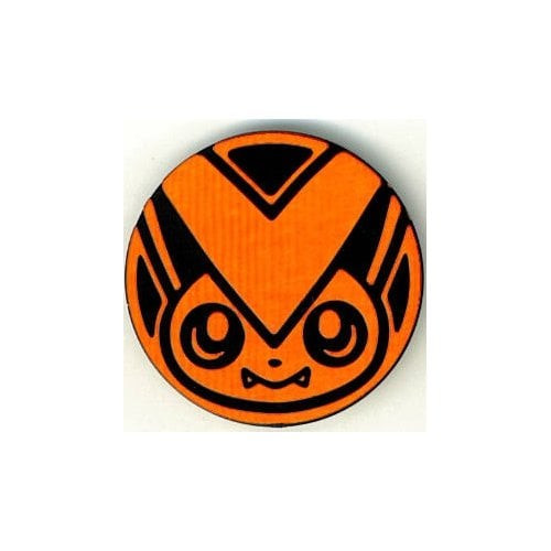 Black & Orange Clear Victini Coin