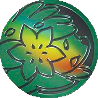 Black & Dark Green Clear Shaymin Coin