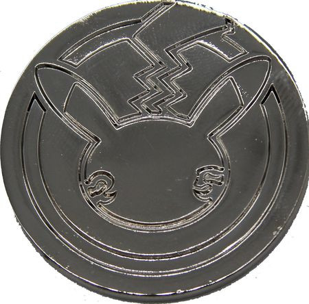Silver Metal Celebrations Logo Coin