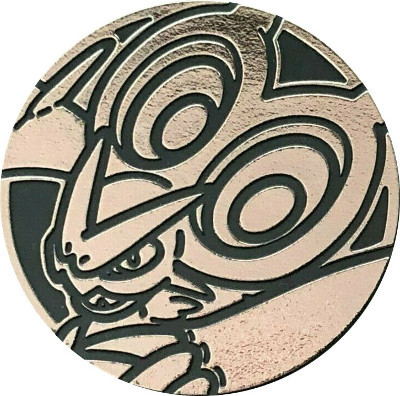 Black & Silver Clear Noivern Oversized Coin