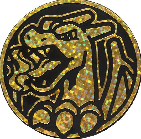 Black & Gold Pixel Charizard Oversized Coin