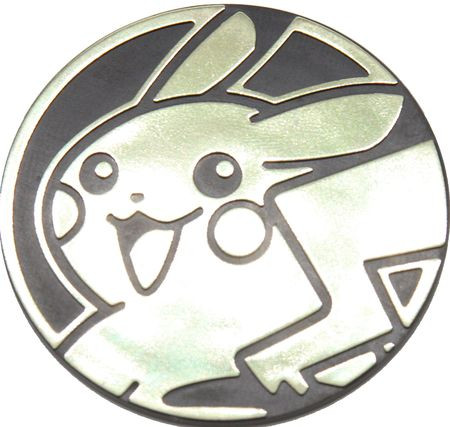 Black & Gold Clear Pikachu (Over Shoulder) Oversized Coin