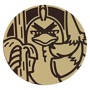 Black & Gold Clear Sirfetch'd Oversized Coin