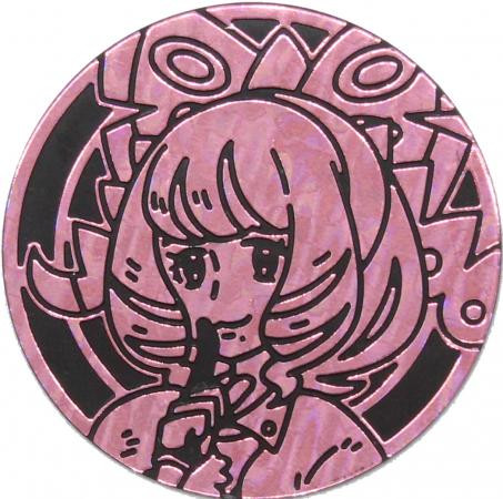 Black & Pink Klara Oversized Coin