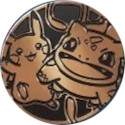 Black & Bronze Oversized Pikachu & Bulbasaur Coin