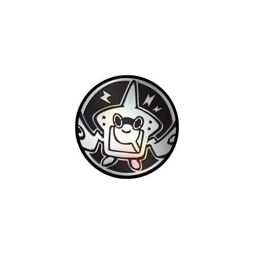 Black & Silver Clear Rotom Dex Coin