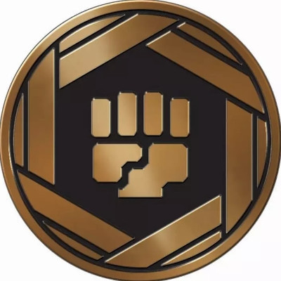 Brown & Black Clear Oversized Fighting Symbol Coin