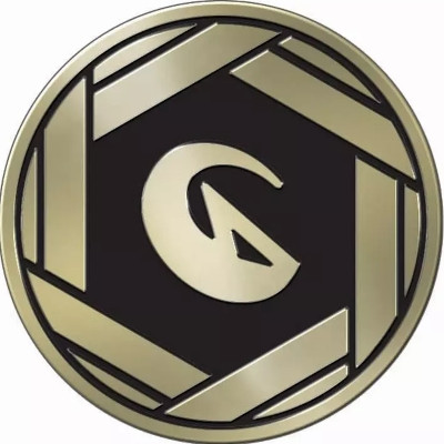 Gold & Black Clear Oversized Dragon Symbol Coin