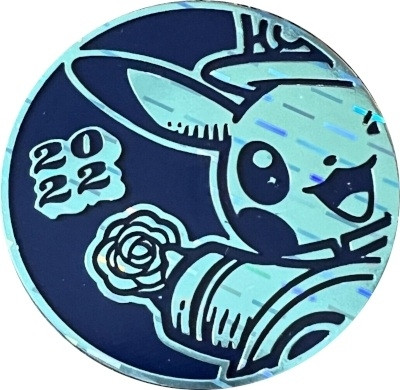 Dark Blue & Light Blue Worlds 2022 Beefeater Pikachu Oversized Coin
