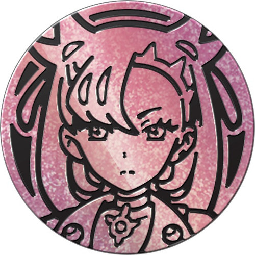 Black & Pink Glitter Marnie Oversized Coin