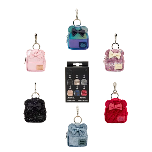 Disney: Minnie Mouse Glitter Mystery Box Mini Backpack Keychain Charm