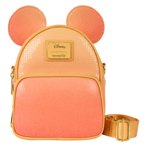 Disney: Mickey Mouse Glitter Sequin Convertible Mini Backpack & Crossbody Bag