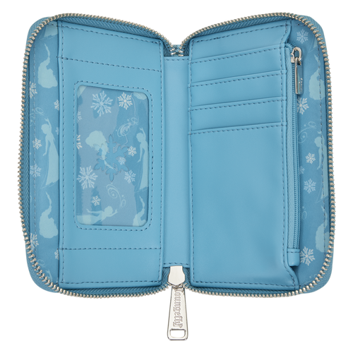 Disney: Frozen Princess Elsa Glitter Sequin Zip Around Wallet