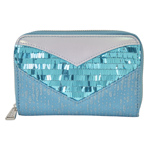 Disney: Frozen Princess Elsa Glitter Sequin Zip Around Wallet