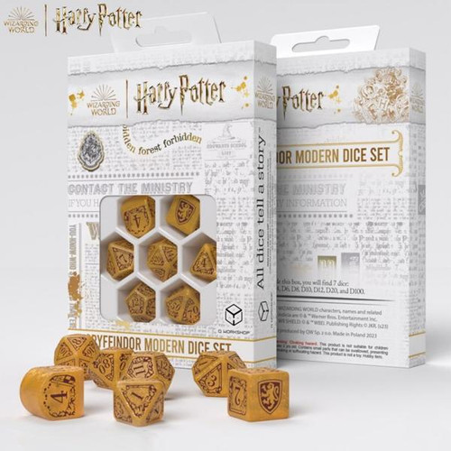 Harry Potter - Modern Dice Set: Gryffindor Gold