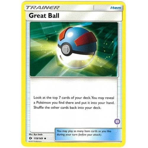 Sun and Moon (Base Set) 119/149 Great Ball (Trainer Kit Alolan Sandslash #21)