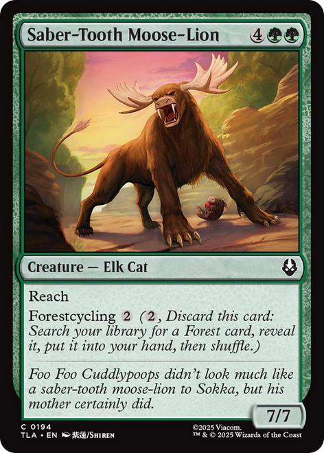 Saber-Tooth Moose-Lion
