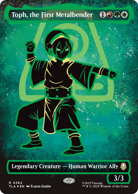 Toph, the First Metalbender (Neon Ink)