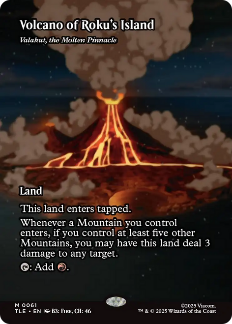 Valakut, the Molten Pinnacle [Volcano of Roku's Island] (Borderless Art)