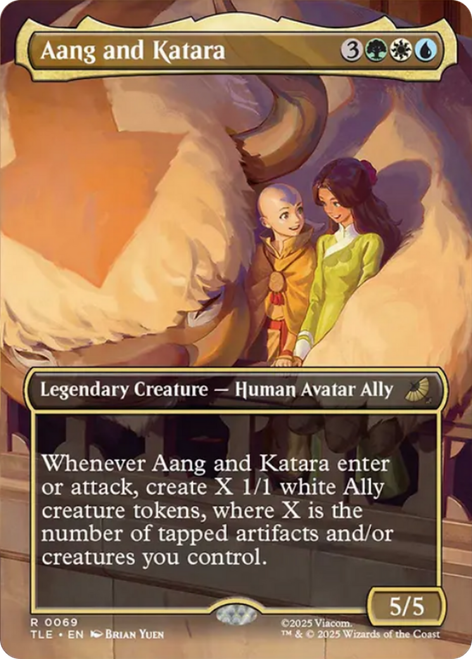 Aang and Katara (Borderless Scene)
