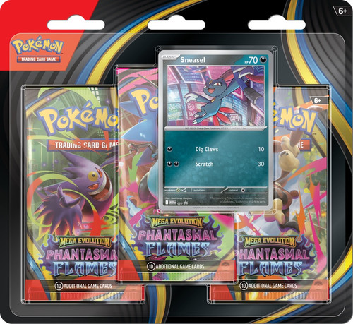 Sneasel 3 Pack Blister - Pokemon Phantasmal Flames