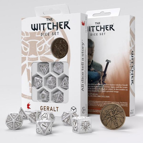 The Witcher - Dice Set: Geralt - The White Wolf