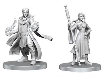 Critical Role Unpainted Miniatures - Beauregard Lionett & Caleb Widogast (90789)