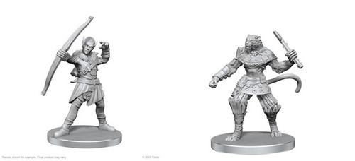Pathfinder Battles Deep Cuts - Elf Hunter & Catfolk Bandit (97582)