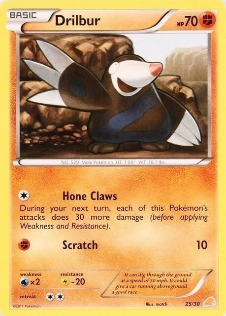 Trainer Kit: Excadrill Deck 25/30 Drilbur