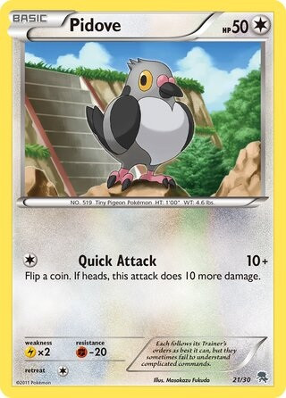 Trainer Kit: Zoroark Deck 21/30 Pidove