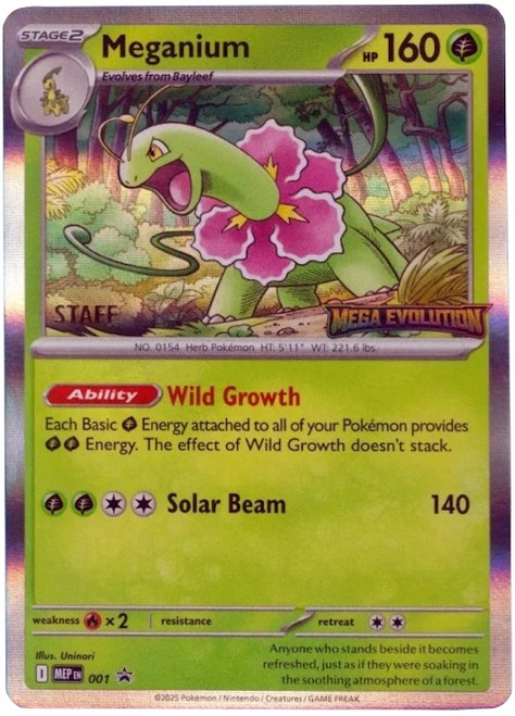 Mega Evolution Promo MEP001 Meganium (STAFF)