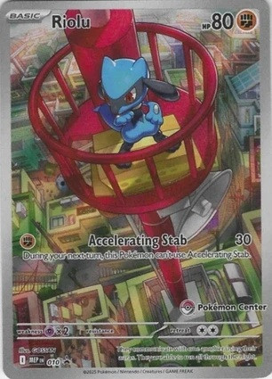 Mega Evolution Promo MEP010 Riolu (Illustration Rare Pokemon Center Stamp)