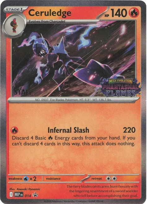 Mega Evolution Promo MEP014 Ceruledge (STAFF)