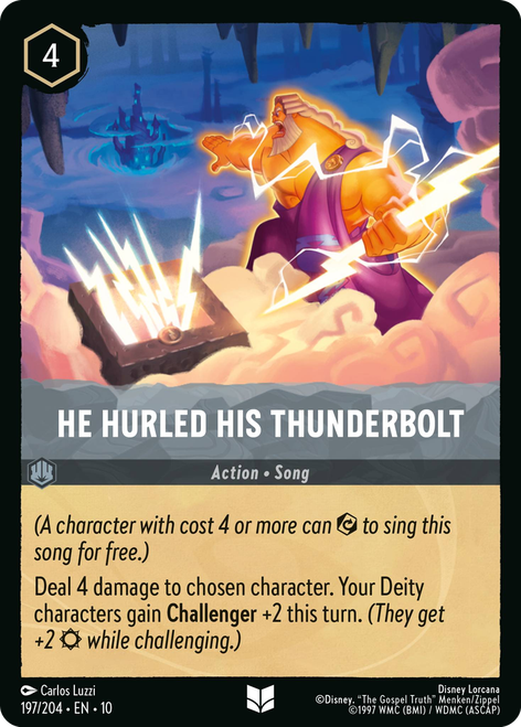 He Hurled His Thunderbolt (Foil)